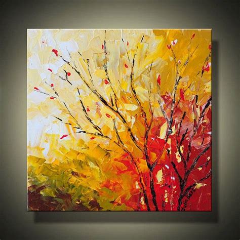 Landscape Paintingoriginal Small Canvasabstract Autumn