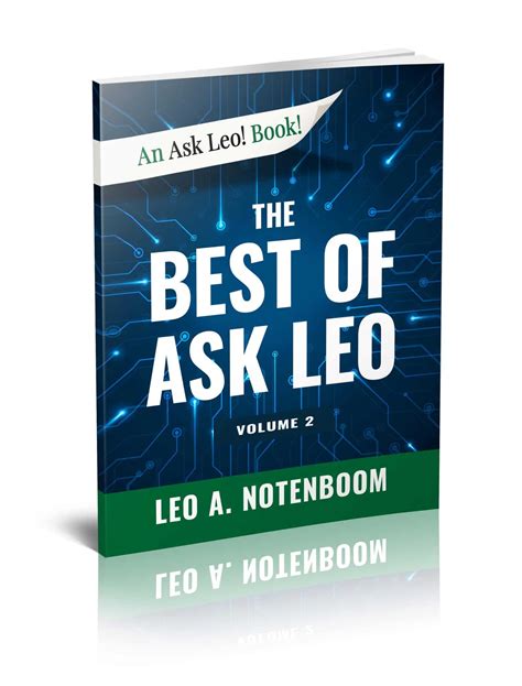 Register Your Book The Best Of Ask Leo Volume 2 Ask Leo