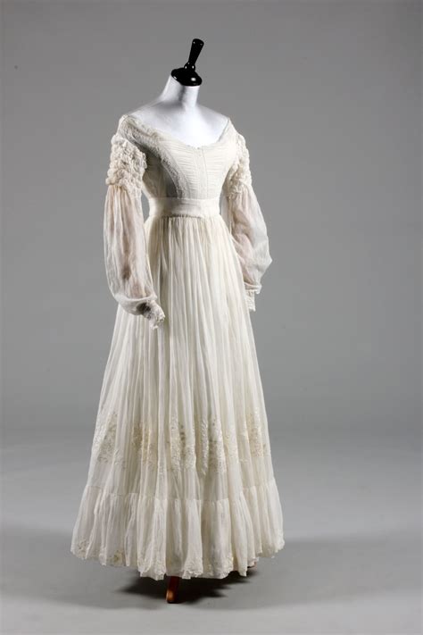 Beautiful 1830 Wedding Dress Donated To Vintagevision And Sold At