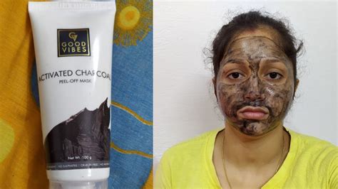 Good Vibes Activated Charcoal Peel Off Maskremoves Black Headswhite