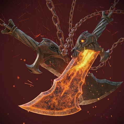 3d Model Chaos Blades God Of War Ragnarok Vr Ar Low Poly Cgtrader