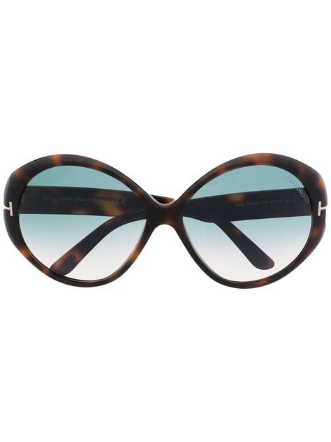 Tom Ford Terra Jackie O Sunglasses In Brown Modesens