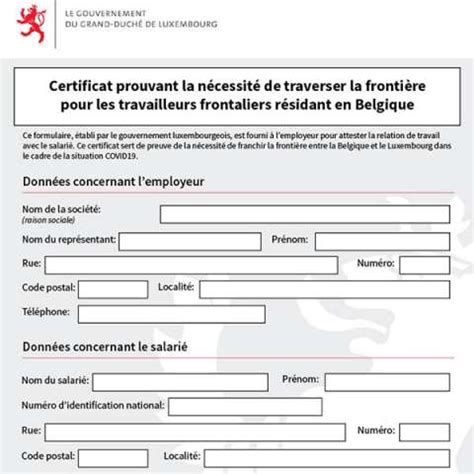 Il contribuera à garantir que les restrictions actuellement en vigueur pourront être levées de manière. Certificat prouvant la nécessité de traverser la frontière ...