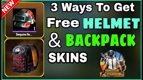An easy way to get free mobile pubg skin. 3 EASY WAYS TO GET FREE HELMET & BACKPACK SKIN IN PUBG ...