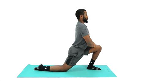 How To Do Kneeling Lunge Stretching Demo Youtube