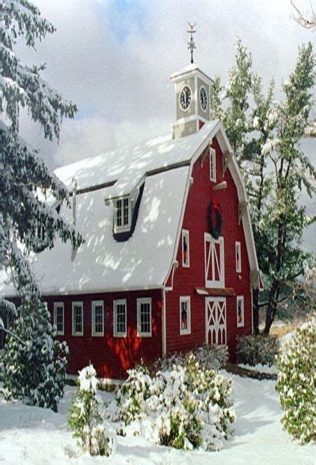 A wide variety of beautiful horse barns options are available to you, such as design style, local service location, and applicable industries. Red Barn & Snow ~ Ready for Christmas | The house I want ...