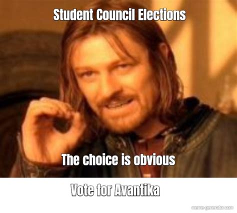 Student Council Elections The Choice Is Obvious Vote For Avantika