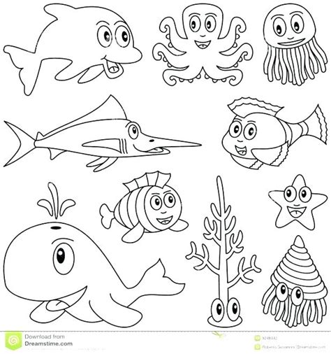 Cute Sea Animal Coloring Pages At Getdrawings Free Download