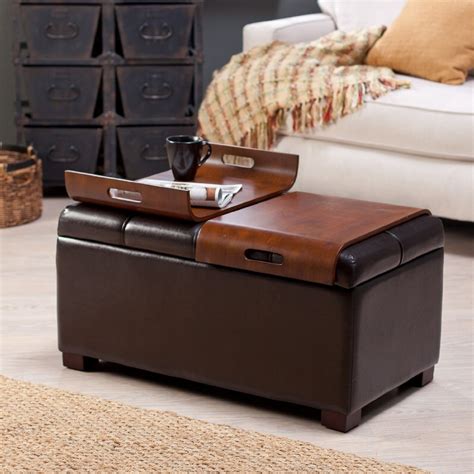 The ottoman has a lift up lid with ample interior space for keeping items. Furniture: Oversized Ottoman Coffee Table For Stylish ...