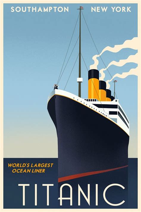 Vintage Titanic Movie Poster Titanic Posters Titanic