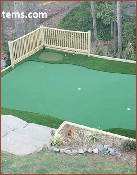 If you want a putting green for mainly putting and small chip shot inside of 30', any of our short pile textured surfaces will work. Do It Yourself Putting Greens | Custom Putting Greens | Backyard Putting Green Kit | Diy Golf ...