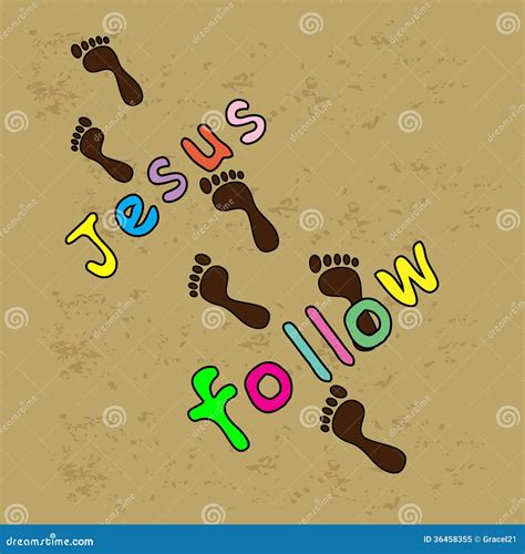 Follow Jesus Royalty Free Stock Photo Image 36458355