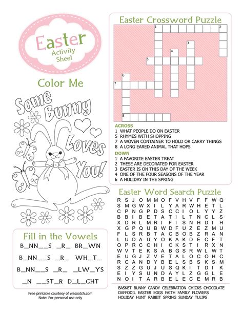 Easter Kids Activity Sheet Free Printables Available Party Simplicity