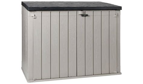 Buy Toomax Storaway 2270l Wood Effect Garden Storage Box Grey