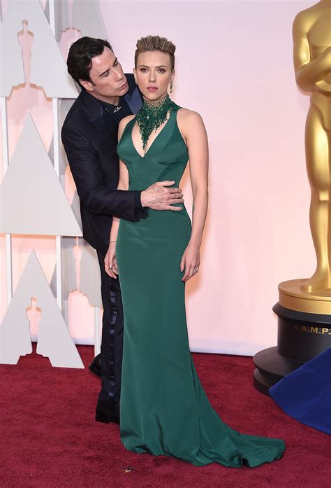 Scarlett Johansson Responds To Creepy Kiss From John Travolta At Oscars Fame