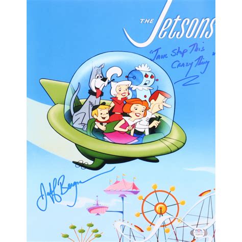 Jeff Bergman Signed Jetsons 11x14 Photo Inscribed Jane Stop This Crazy Thing Psa