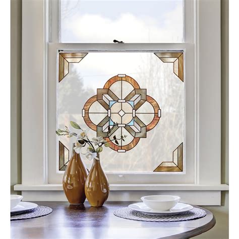 Artscape Newport Amber 12 In W X 12 In L Textured Privacy Decorative Window Film At