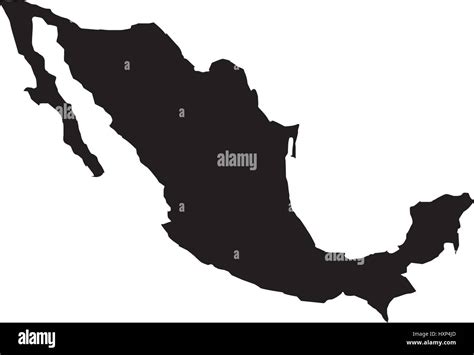 Mapa De México Icono Aislado Imagen Vector De Stock Alamy