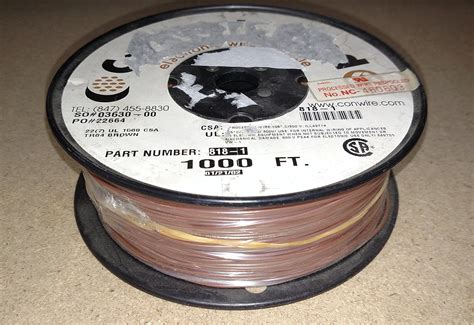 Consolidated Electronic Wire And Cable 818 1 22awg Brown Hook Up Wire
