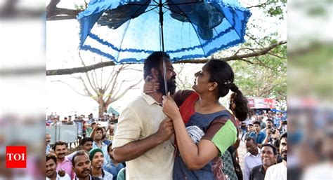 Kiss Of Love In Kerala Against Moral Policing Kochi News Times Of
