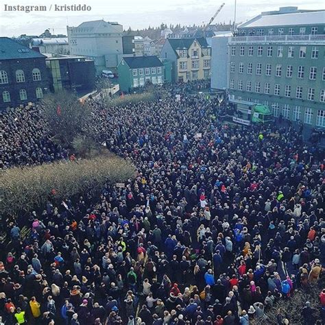 Pretty Much All Of Iceland Demanding Pms Resignation