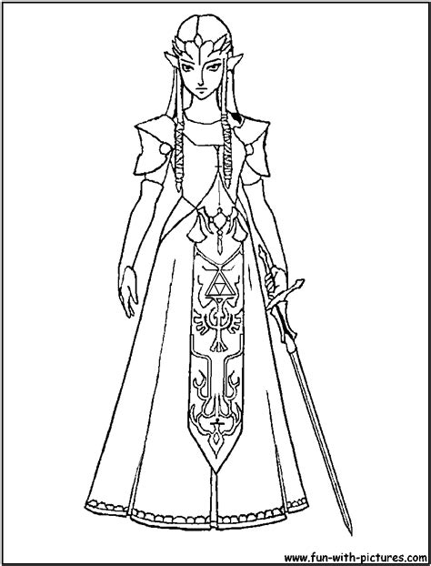 Link Zelda Coloring Pages - Coloring Home