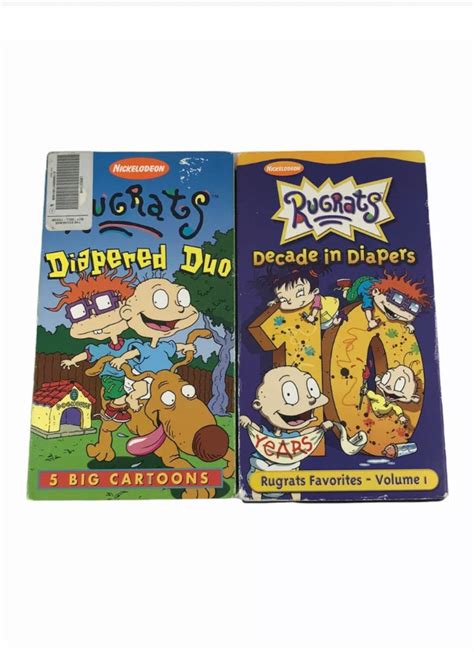 rugrats decade in diapers vol 1 and diapered duo vhs lot of 2 etsy ireland
