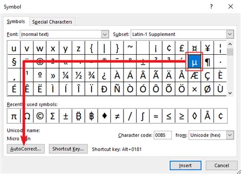 How To Type A Micron Symbol In Wordexcel Windows And Mac Software
