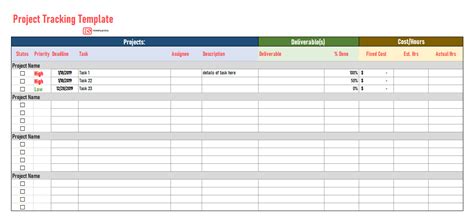 Add your own data to the sheet. Free Multiple Project Tracking Template for Excel ...