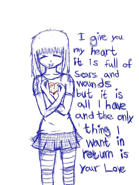 I Give You My Heart Sketch By Teruandraiku On Deviantart