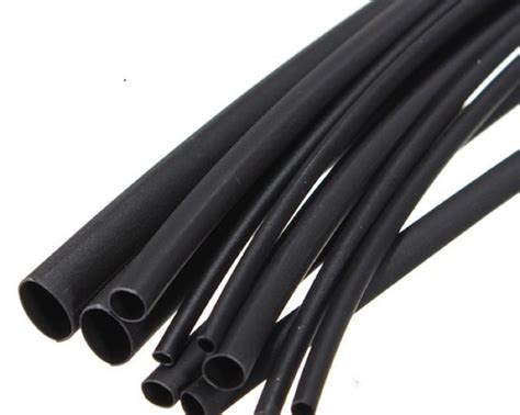 Heat Shrink Black 2m Tubing 11 Sizes Cable Insulation And Wire Sleeve