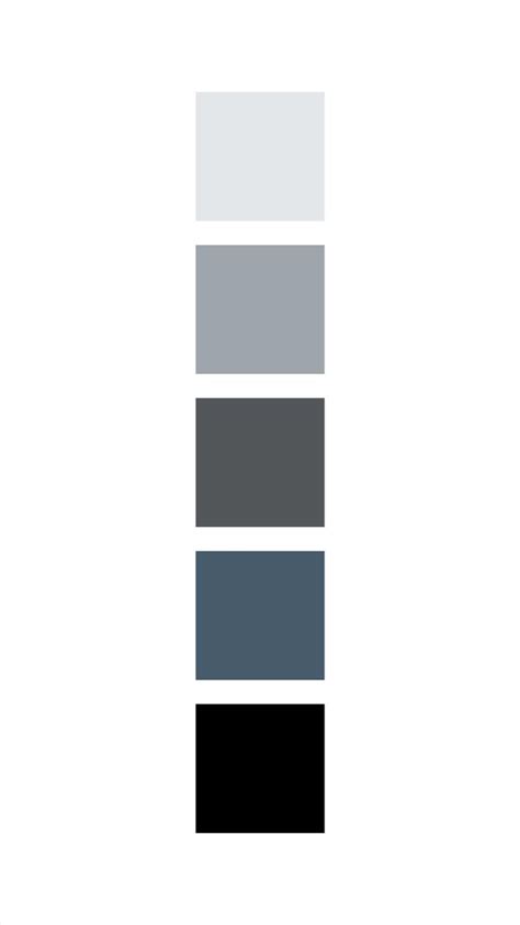 Silver Color Palette Steel Color Scheme Gray Color Palette Blue Gray