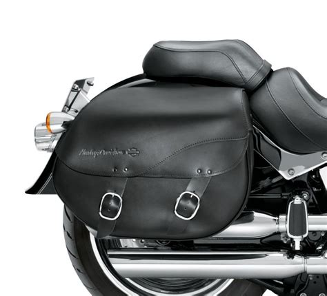Leather Saddlebags For Harley Davidson Fatboy Iucn Water