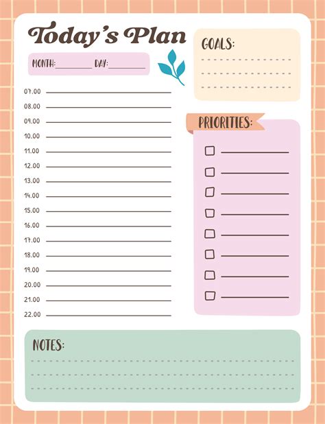 Printable Hourly Planner