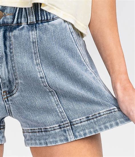 Nym 90s Knit Denim Shorts In 2022 Knit Denim Faded Denim Denim Shorts