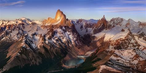3264x2139 Landscape Argentina Mountain Lake Patagonia Clouds