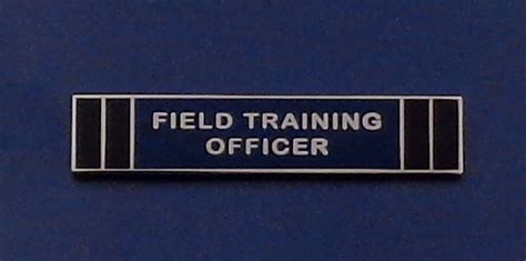 Field Training Officer Awardcommendation Uniform Bar Silverblueblack