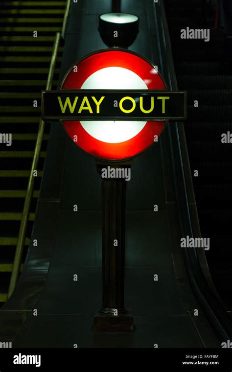London Underground Way Out Sign Hi Res Stock Photography And Images Alamy