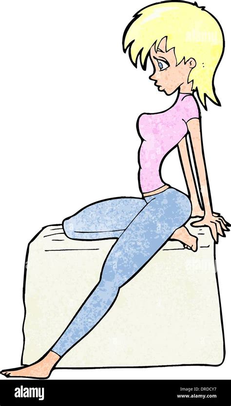 Cartoon Pin Up Pose Girl Stock Vector Image And Art Alamy