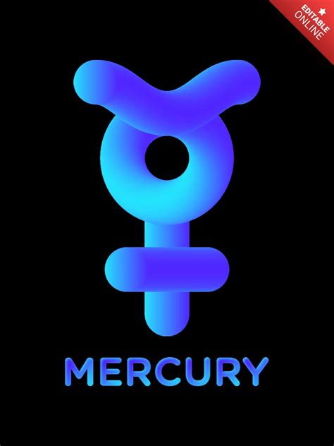 mercury zodiac astrologic t shirt design free design template