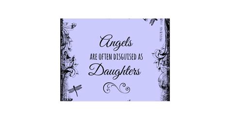 Daughters Quote Angels Are Often Postcard Uk