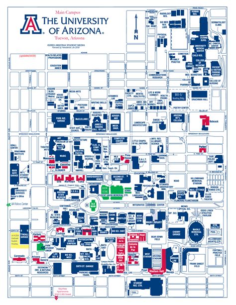 University Of Arizona Campus Map Afp Cv