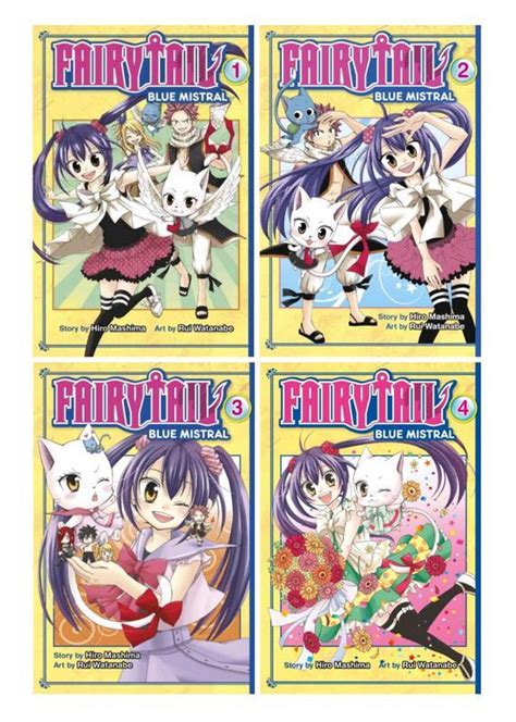 Fairy Tail Blue Mistral Manga Series By Hiro Mashima Set Of Book