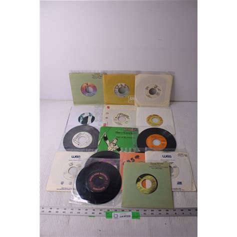 Assorted Vinyl 45s Abba George Harrison Queen David Bowie Bodnarus Auctioneering