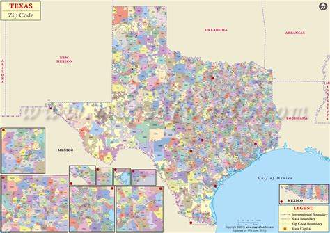 Texas Zip Code Map