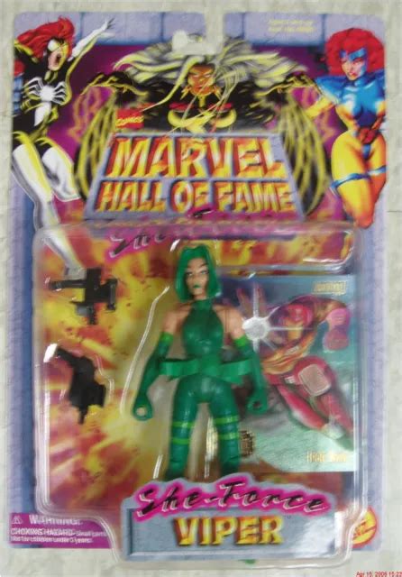 Savage She Force Viper Marvel Hall Of Fame Action Figure Toybiz 1997