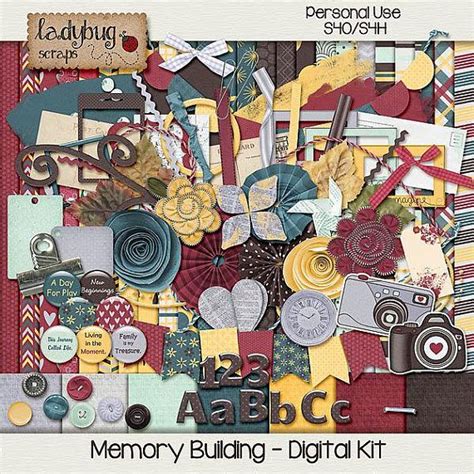 Memory Building Digital Scrapbooking Kit Scrapbook Software Scrapbook