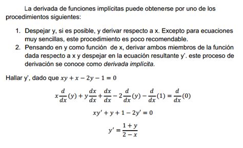 Calculo Diferencial 48 Derivada De Funciones Implícitas