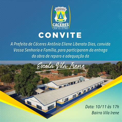 Prefeitura Entrega Hoje Escola Municipal Vila Irene Revitalizada E