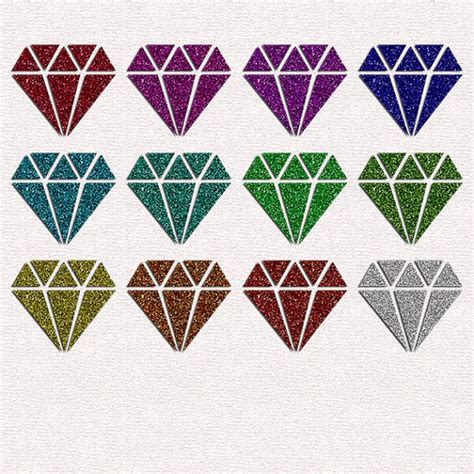 Diamond Glitter Diamond Gemstone Png Digital Clip Art Clipart